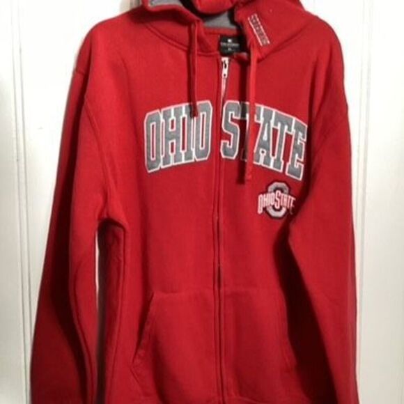 Colosseum Mens Ohio Buckeyes Full Zip Hoodie Sz XL - Picture 2 of 8